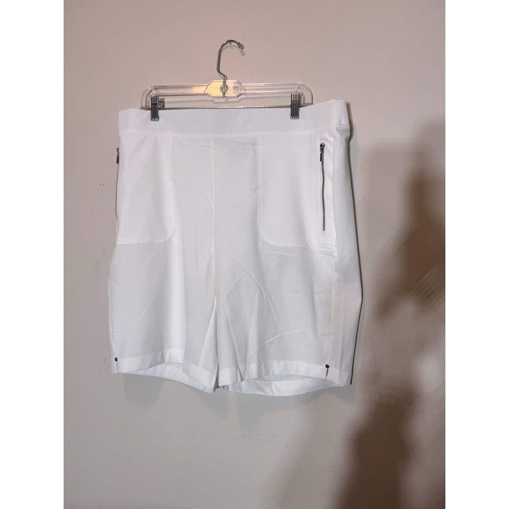 Women 16 Chicos Energy UPF size 3 white shorts NWT